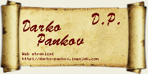 Darko Pankov vizit kartica